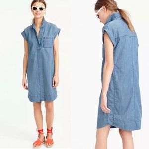 J. Crew Shortsleeved Chambray Shirtdress